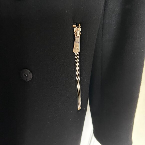 NEW DAWN LEVY BLACK CATHY COAT - PRISTINE CONDITION - NEVER WORN - $495 RETAIL - Picture 5 of 8